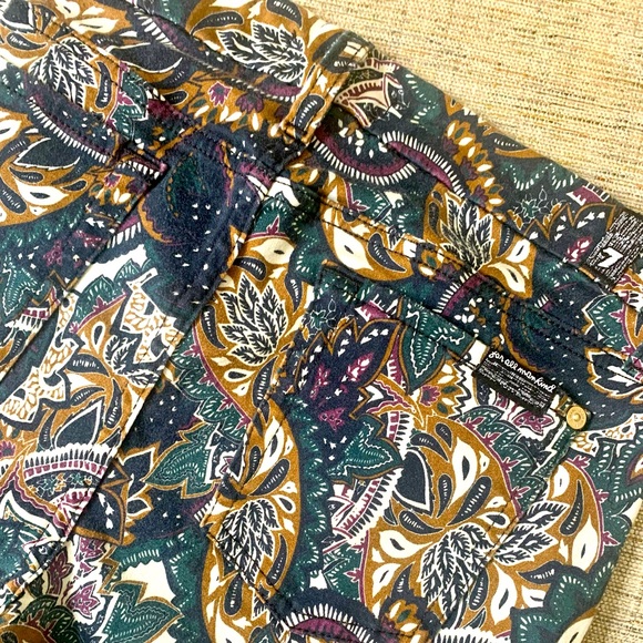 💫HP‼️💫 7 FOR ALL MANKIND Ankle Skinny Jeans in Allover Paisley Print, Size 29 - Picture 8 of 9